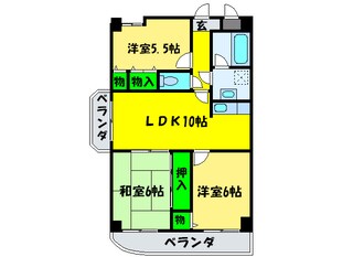 ベル・ローゼ浜寺の物件間取画像